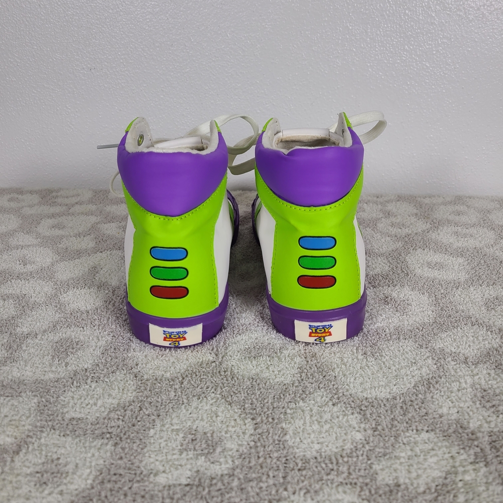 Toy Story 4 BUZZ LIGHTYEAR Disney Pixar High Top Non-Leather Men’s Size 8 Shoes - Picture 4 of 7